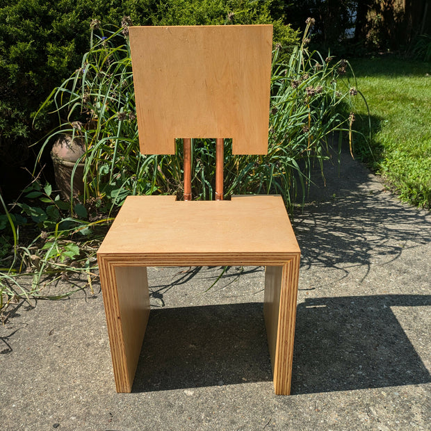 Minimalist Birch Plywood Chair (7_24) - 2