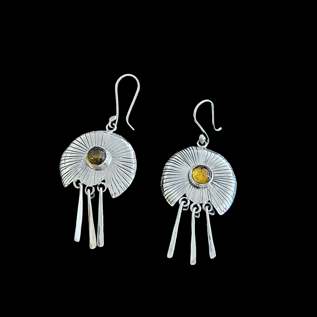 Amber Fringe Earrings