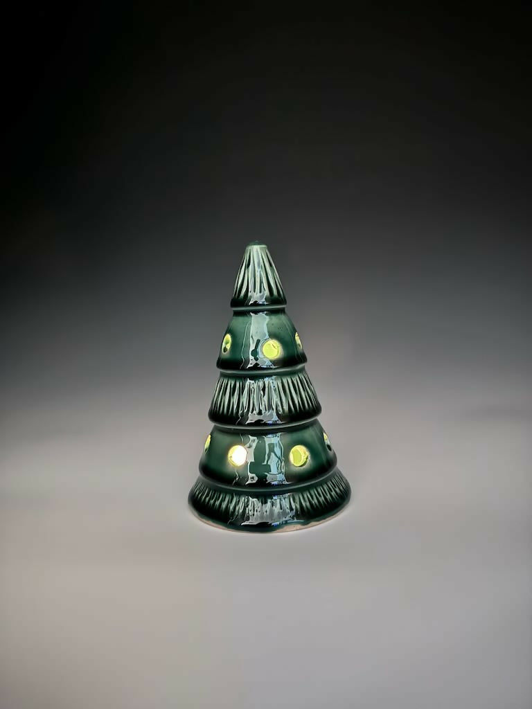 Green Xmas Tree Luminary 8