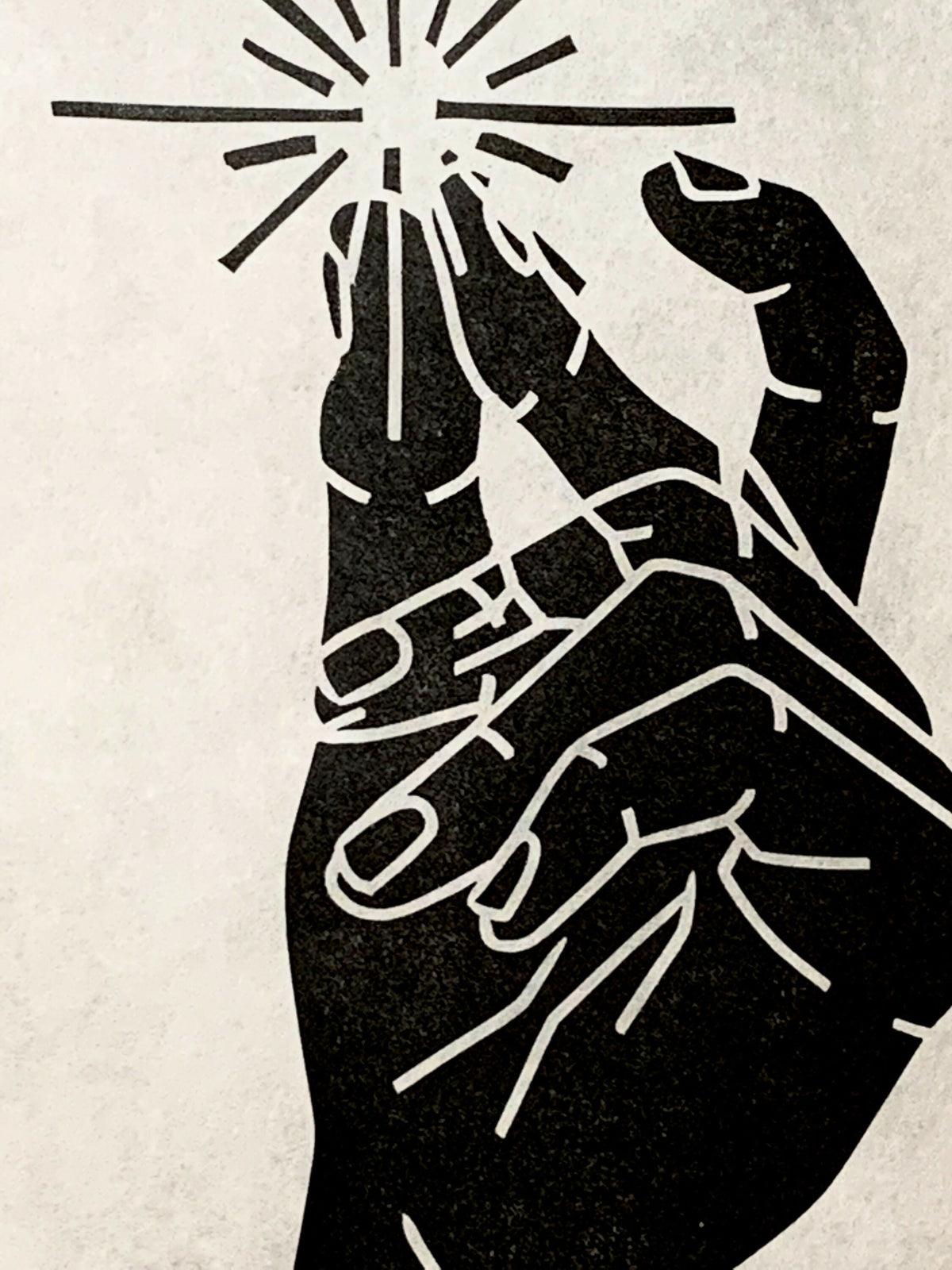 Spark / Snap | Linocut Print | Wall Art