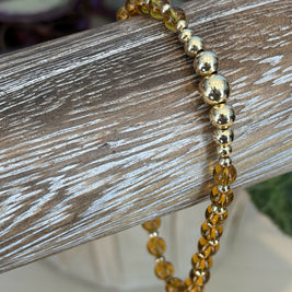 Single Bracelet Amber Glass