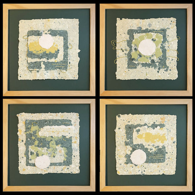 Handmade Paper Collage Art