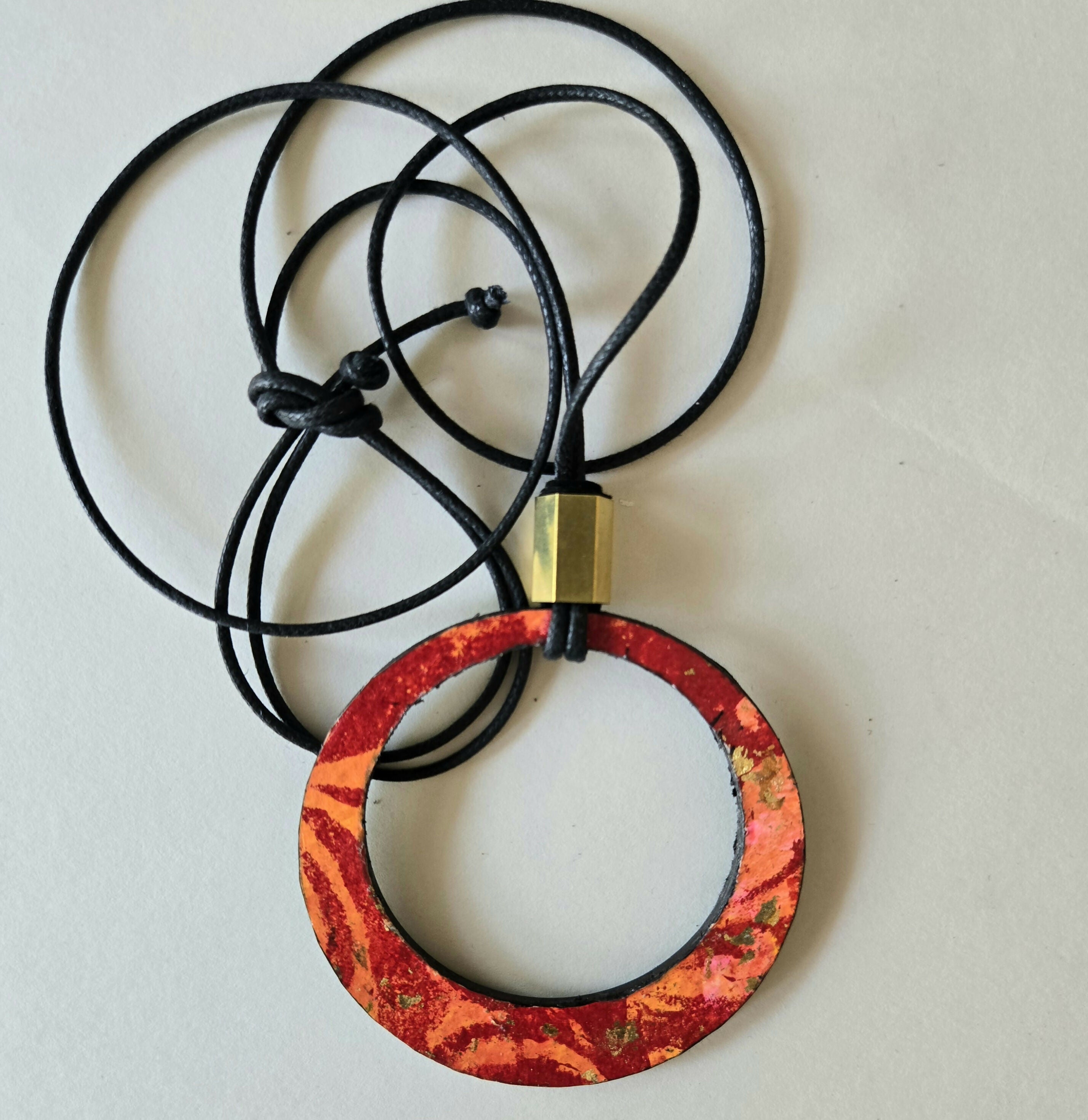 Large Boho hoop pendants