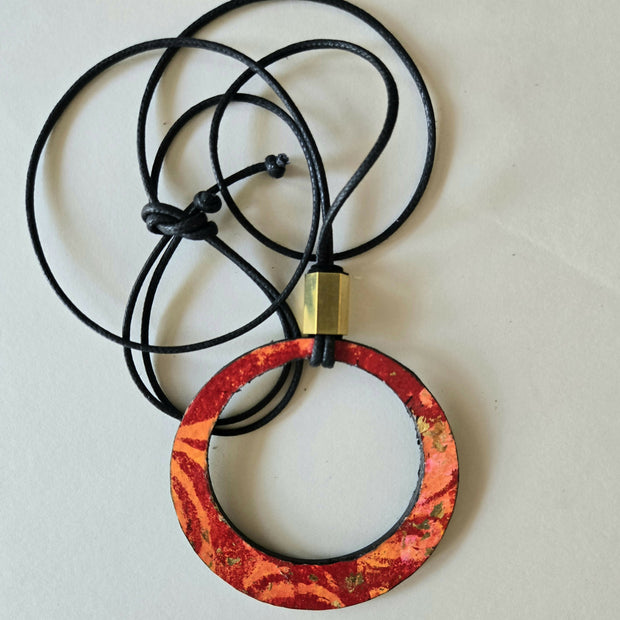 Large Boho hoop pendants
