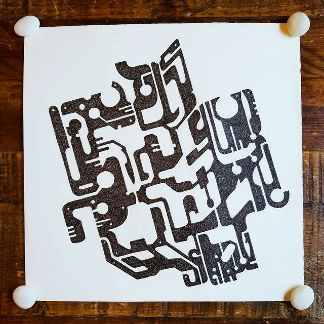 MD5 Hash Collision Generator - ink drawing