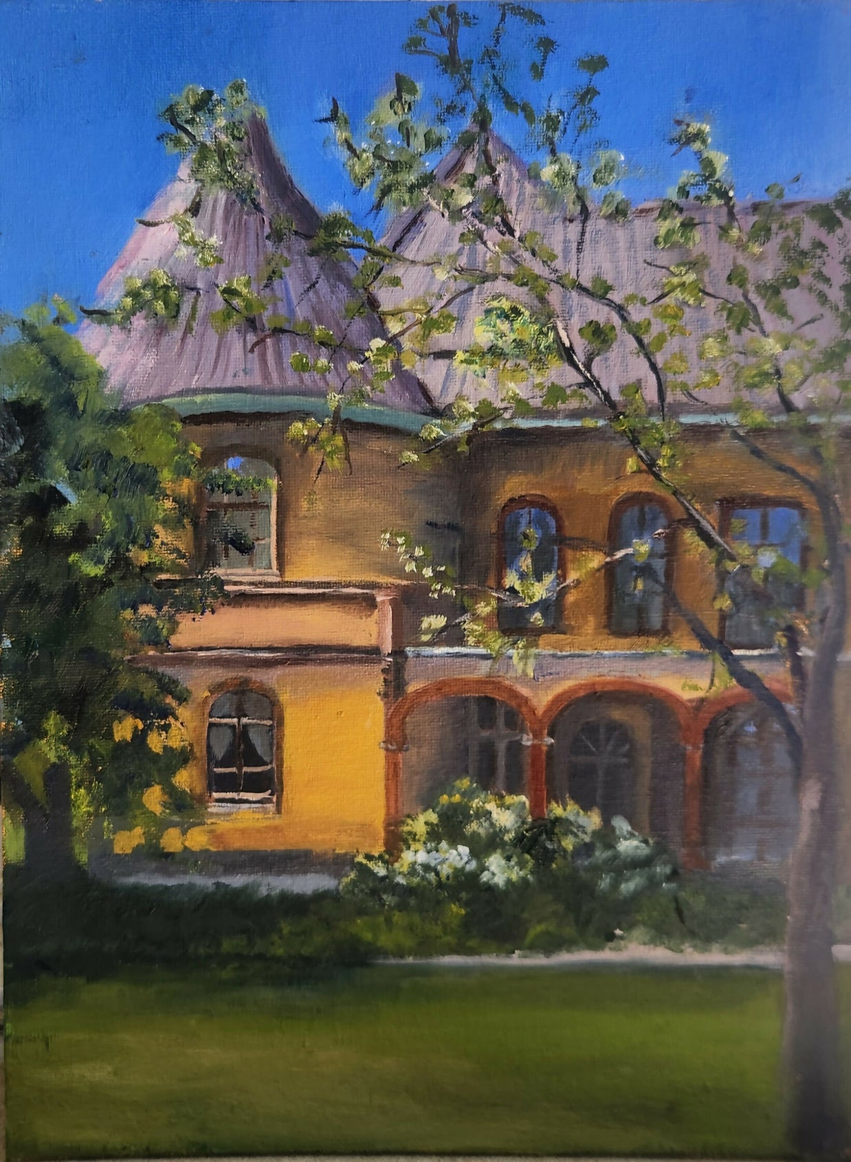 Naomi Pollak Spring Day Outside Dawes House
