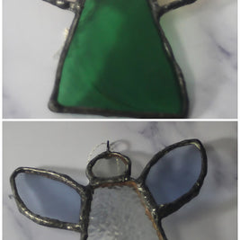 Recycled Stained Glass Angel