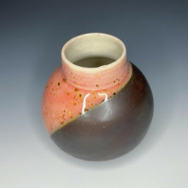 Two Toned Moon Jar Bud Vase