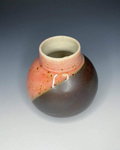 Two Toned Moon Jar Bud Vase