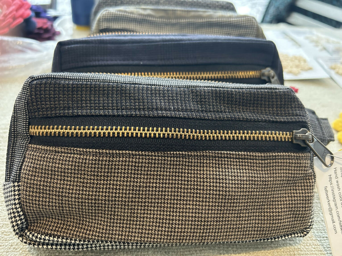 Sling Bag, Fanny Pack from men's wool suit coats