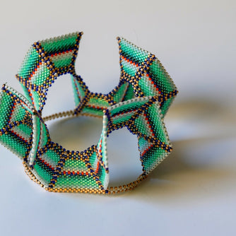 Seascape Wavy Hexagons Bracelet