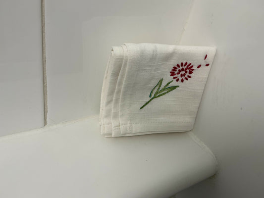 Red flower, small kitchen towel