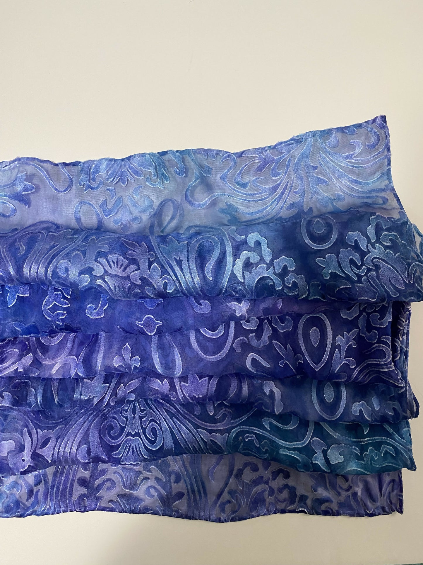 Devore Scarf: Art Nouveau