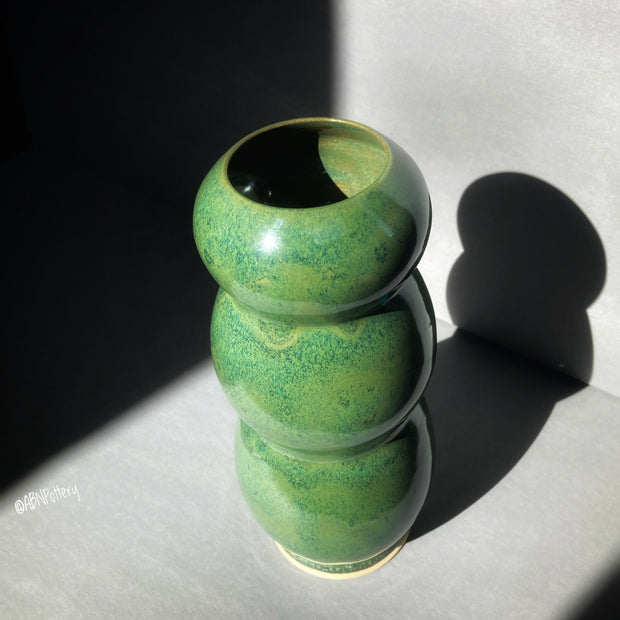 Green Bubble Vase