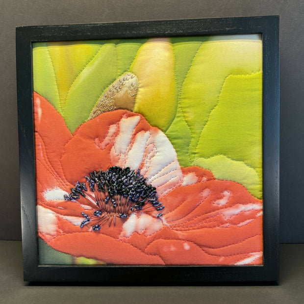 Copy of 12x12"photo printed on cloth and stitch embellished
