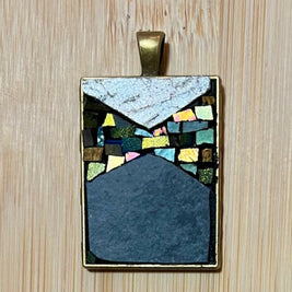Mosaic Pendant: Mountain and Sky