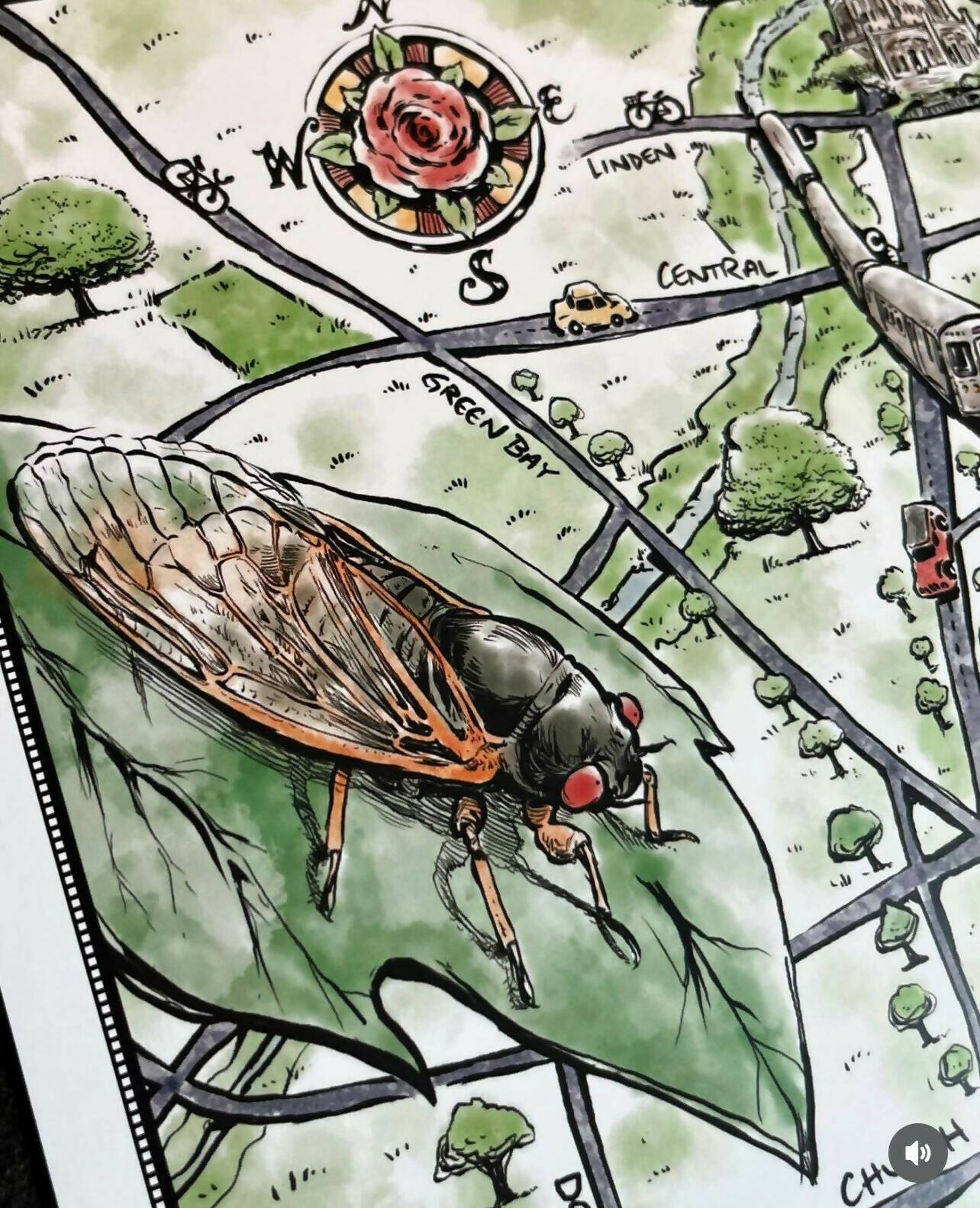 Postcard of Plein Air Festival Print by Matt LaFleur
