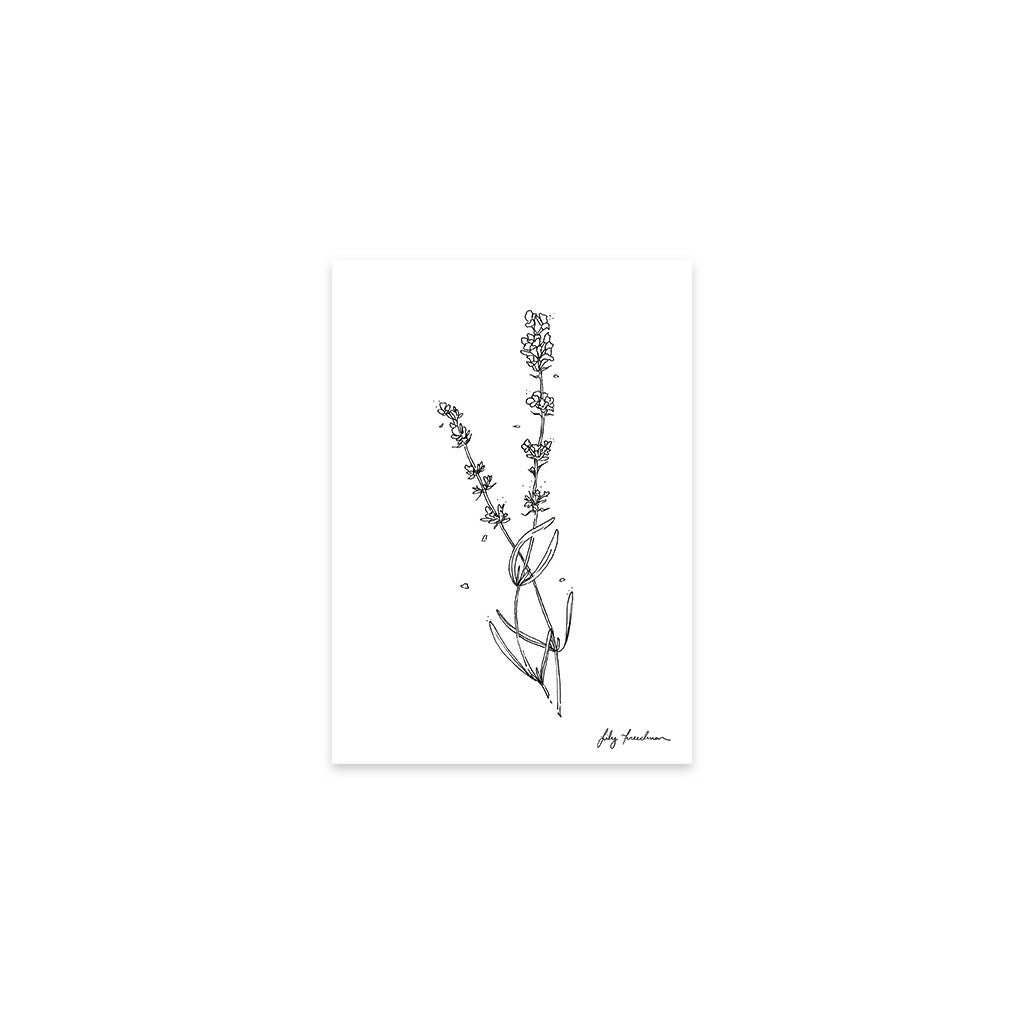 5”x7” Art Print, Lavender Pair