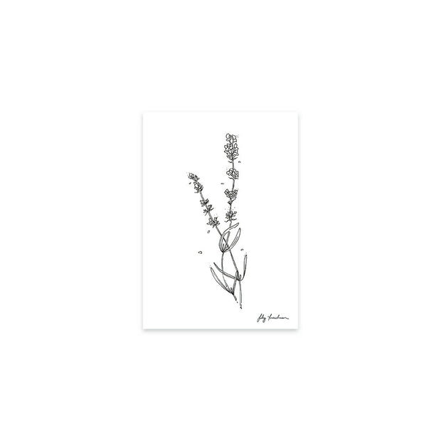 5”x7” Art Print, Lavender Pair
