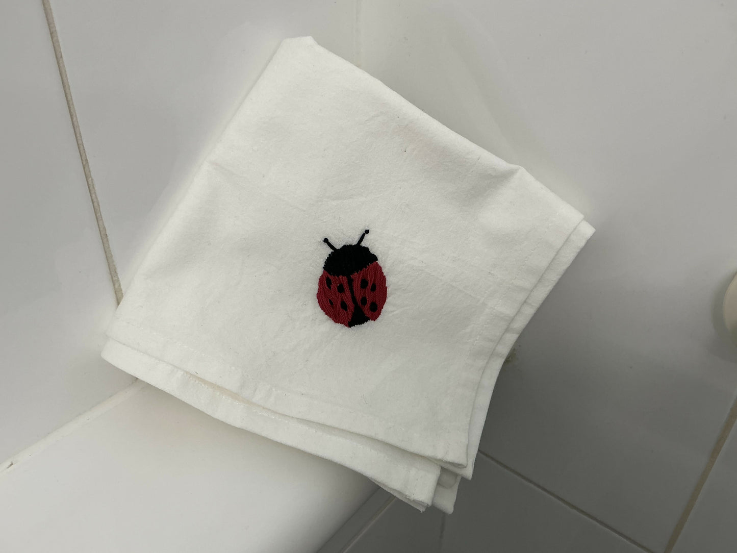 Lady bug, large kitchen towel