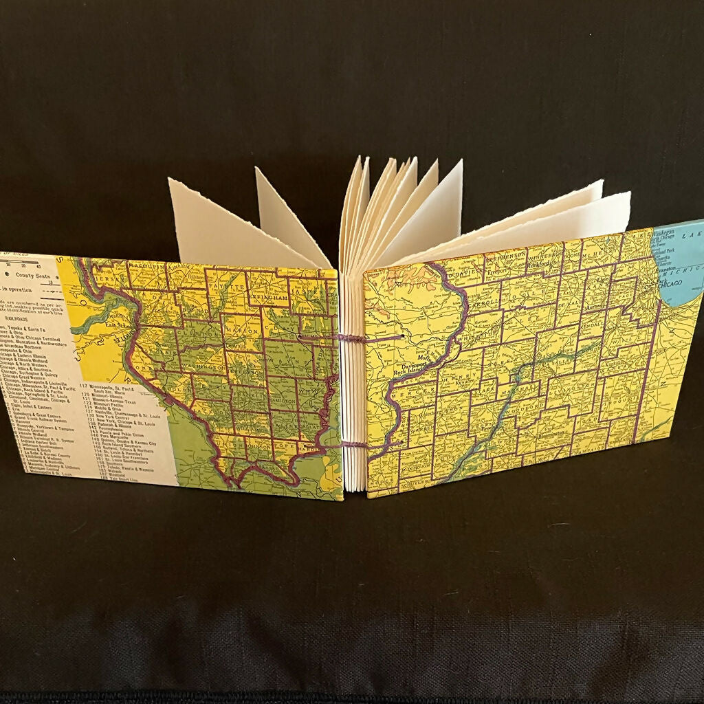 Map Covers • Handmade Book (Various Covers)