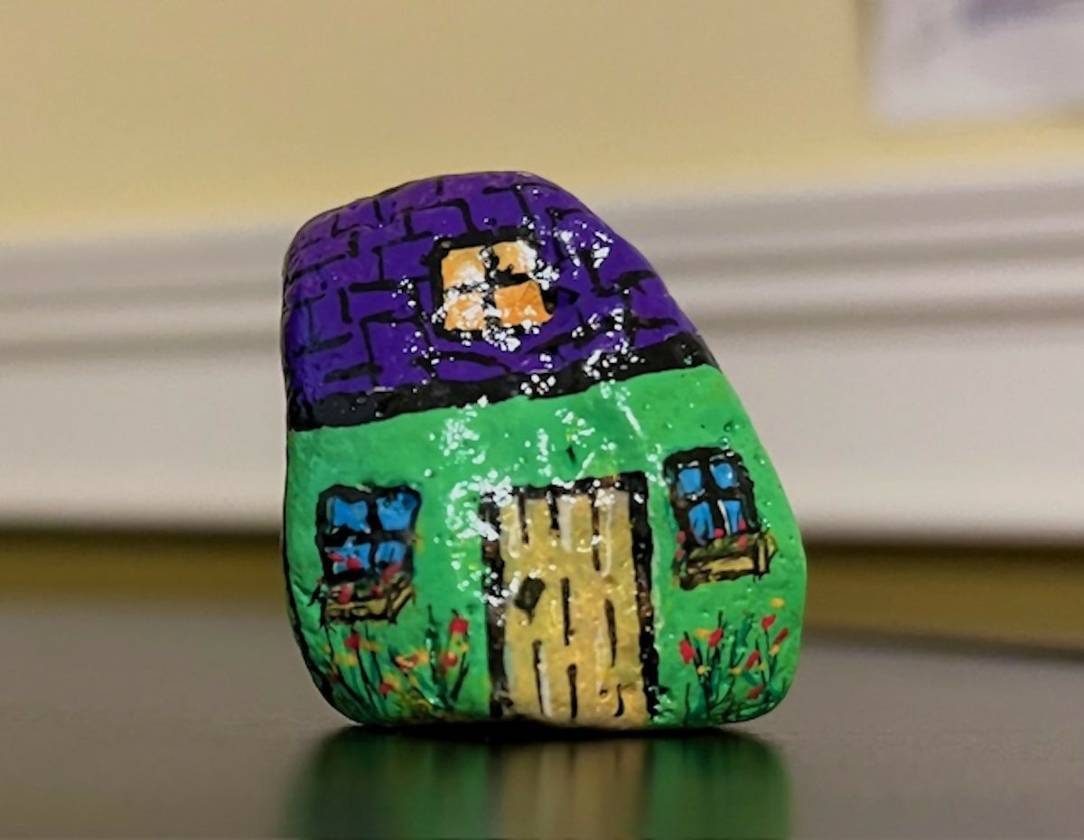 Gnome Home, medium: Green and Purple