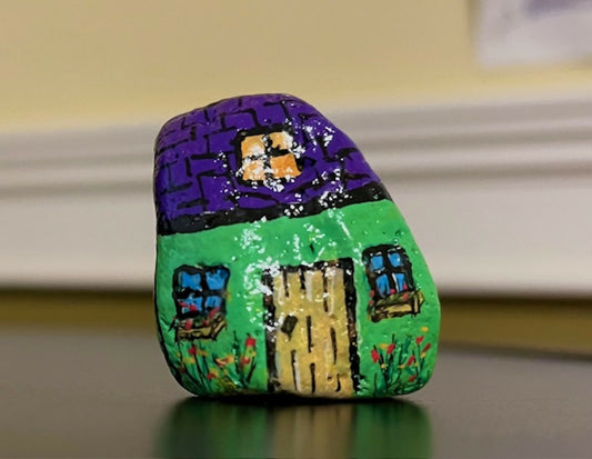 Gnome Home, medium: Green and Purple