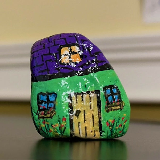 Gnome Home, medium: Green and Purple