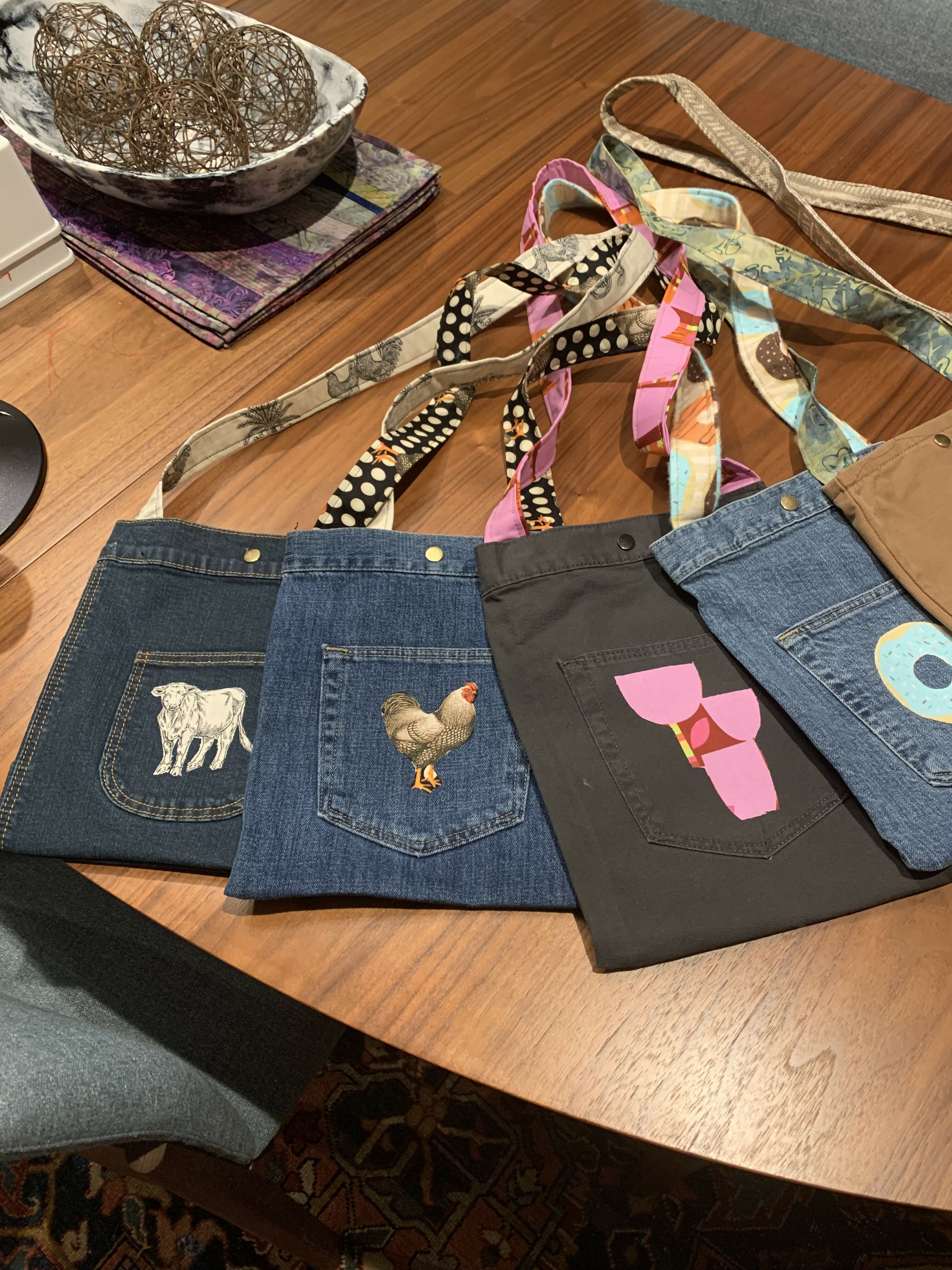Denim crossbody bag