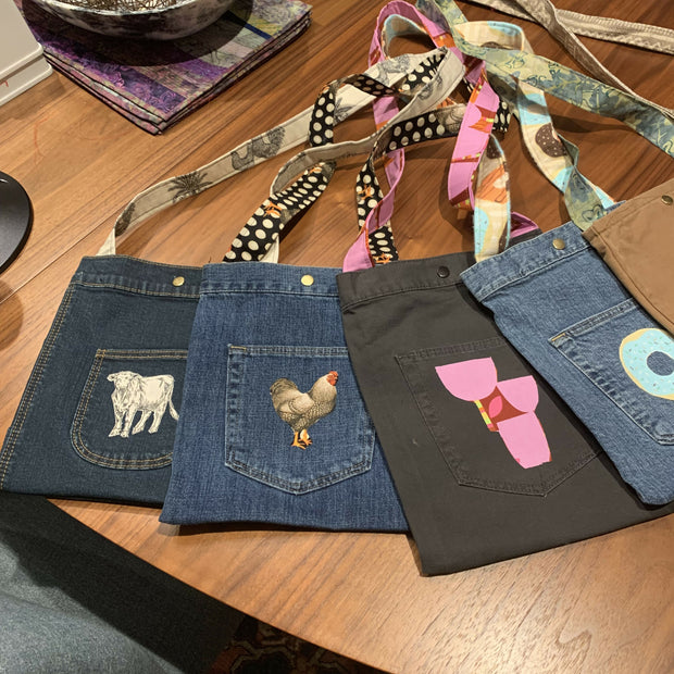 Denim crossbody bag
