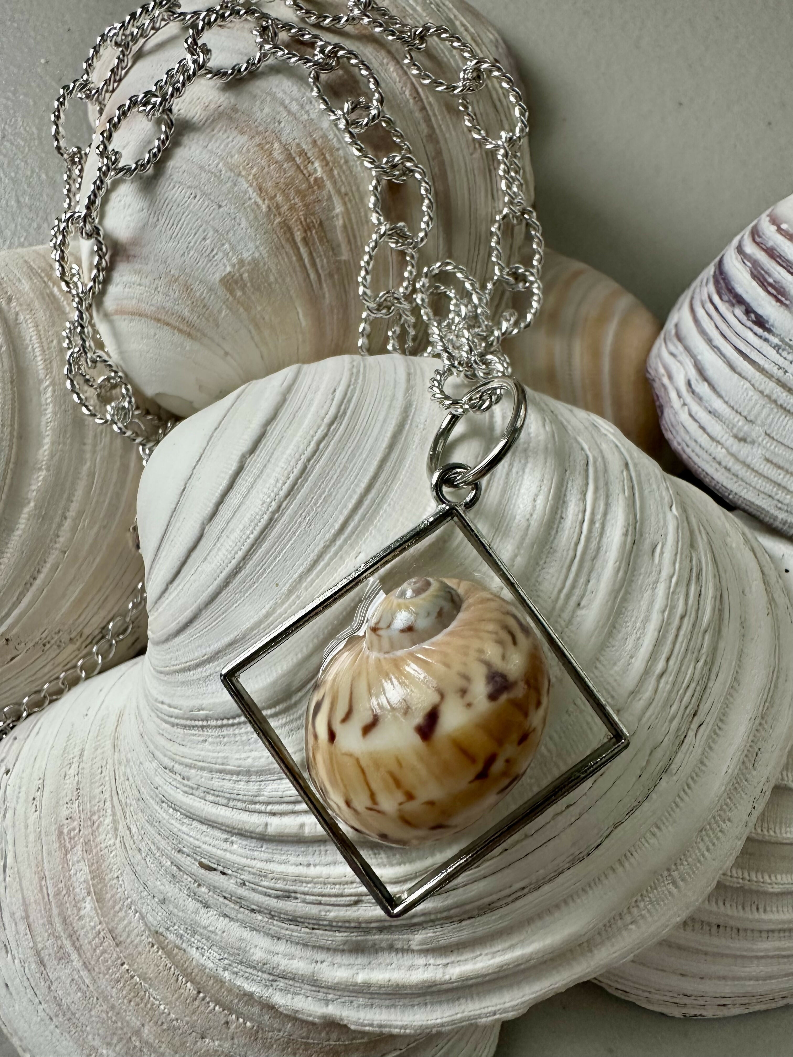 Gaudy Nautica Shell Pendant Necklace