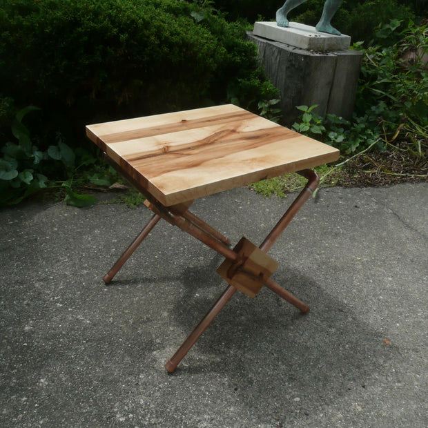 Hickory Side Table:Stool 4