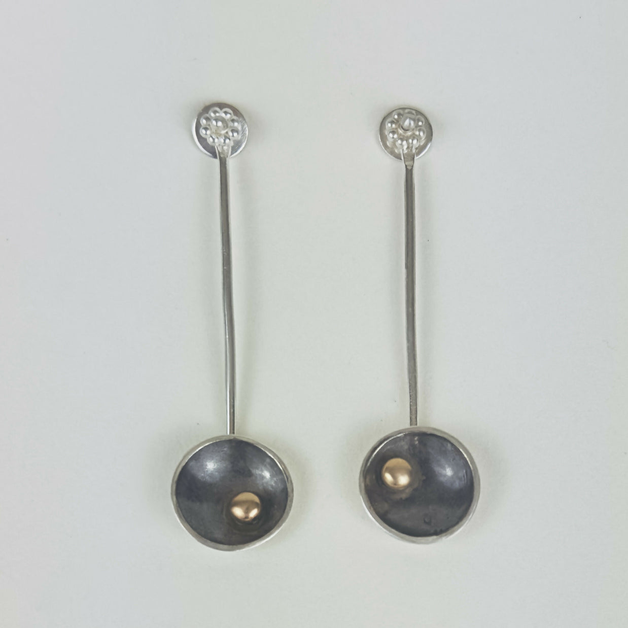 Disc & Dot Earrings