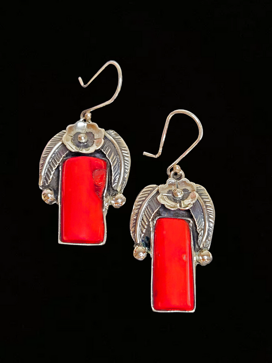 Scarlet Silver Earrings