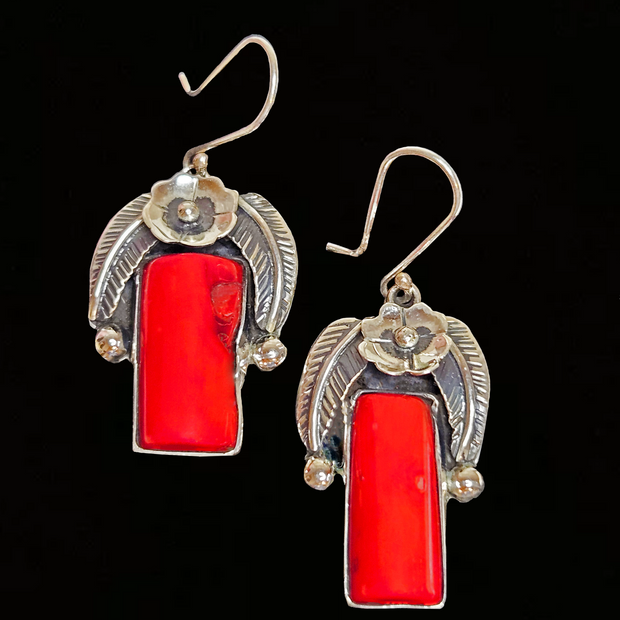 Scarlet Silver Earrings