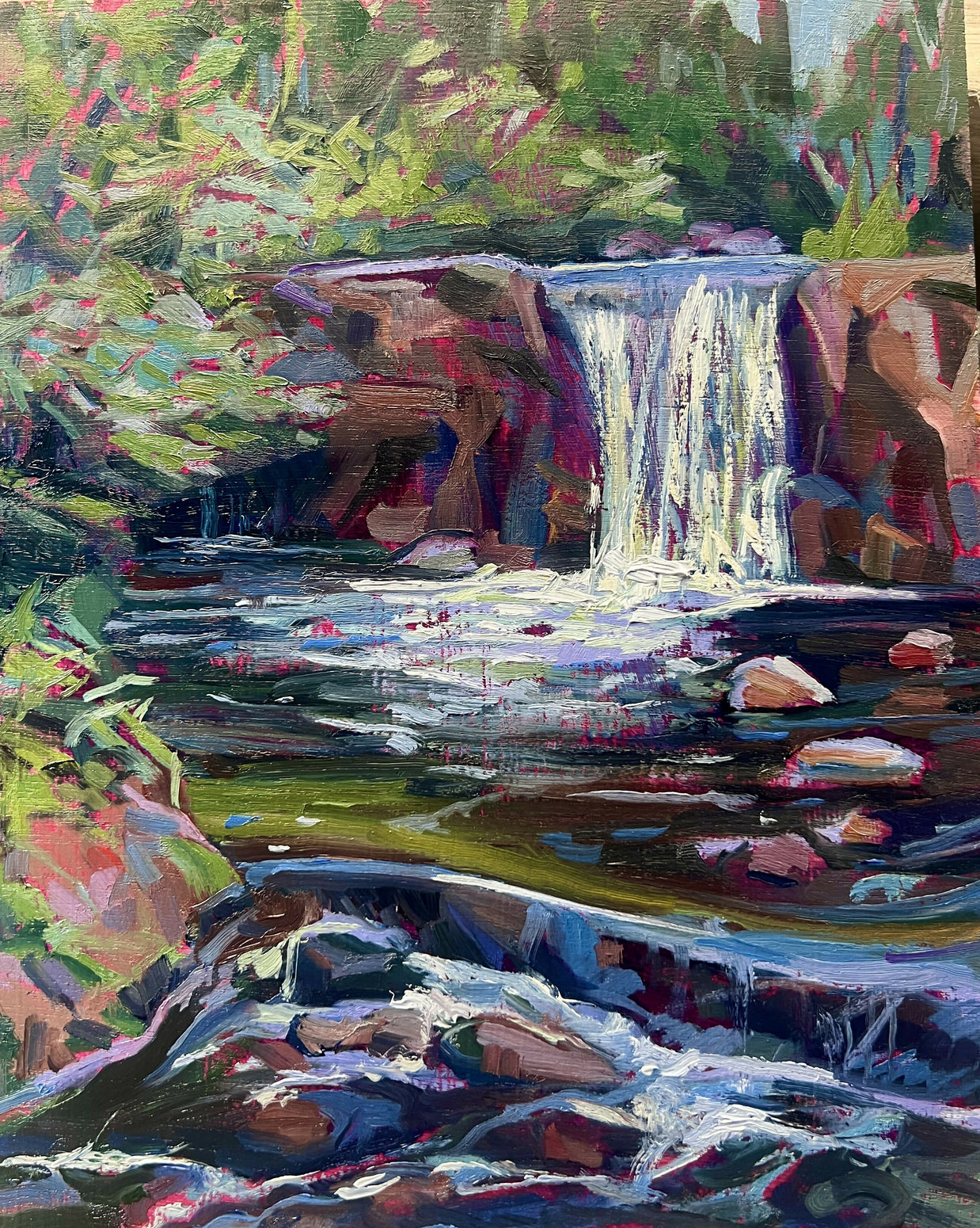 Mary Flack Waterfall at Lake Katherine