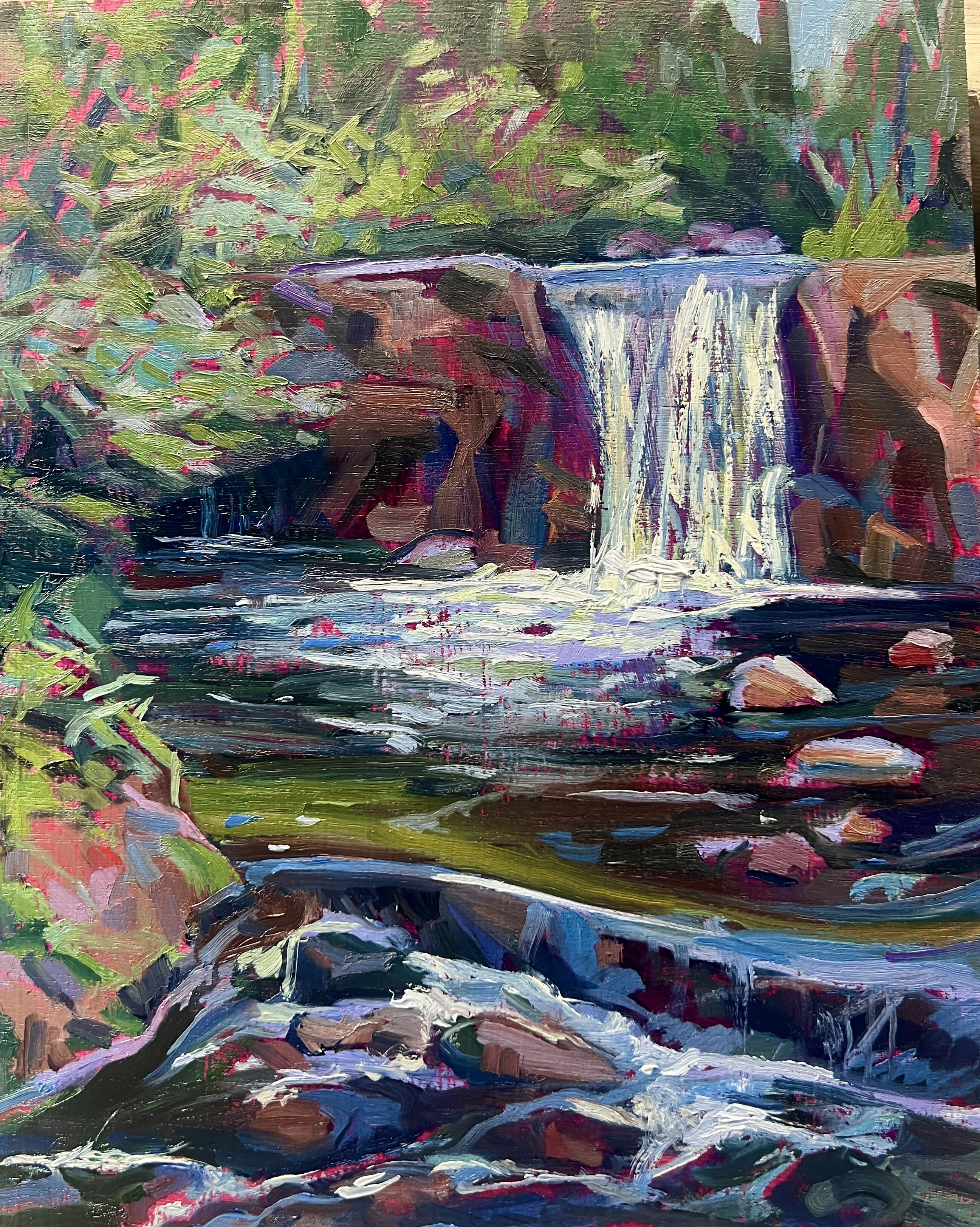 Mary Flack Waterfall at Lake Katherine