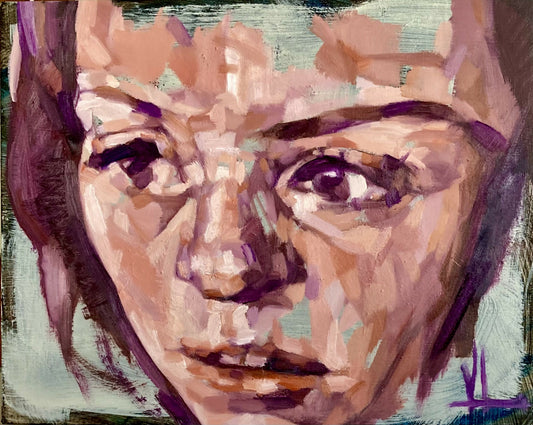 Small Portrait on Wood #1