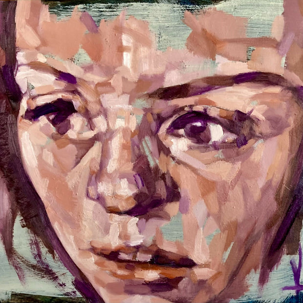 Small Portrait on Wood #1