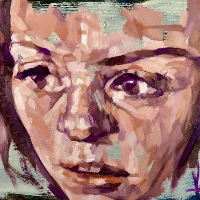 Small Portrait on Wood #1