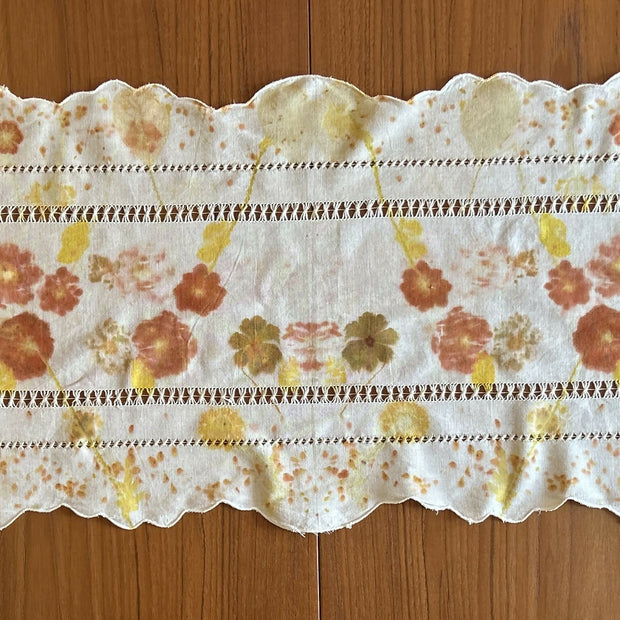Vintage Table Runner with Open Weave