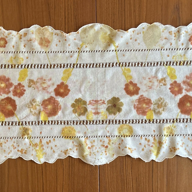 Vintage Table Runner with Open Weave