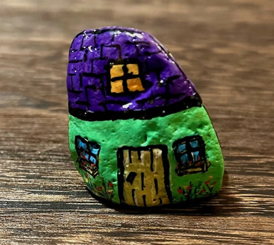 Gnome Home, medium: Green and Purple