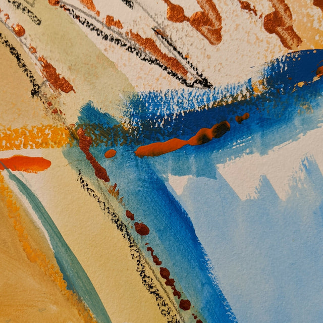 Original Abstract Acrylic/Multi Media Painting - Flowstate 2