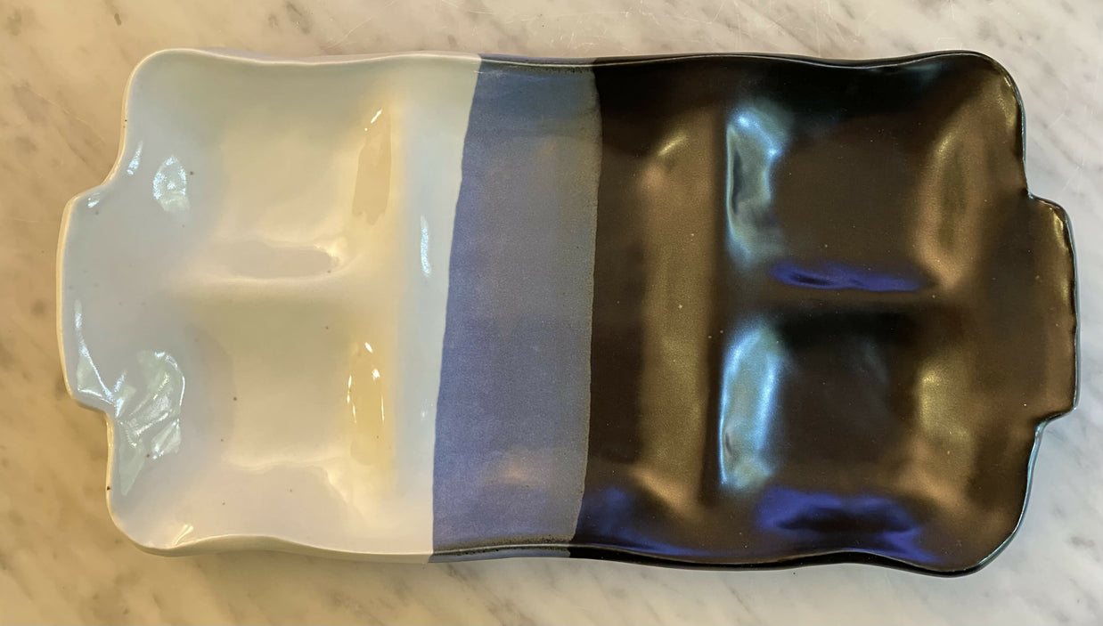 Rectangular 5 section platter