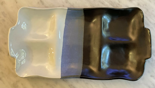 Rectangular 5 section platter
