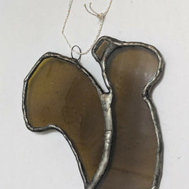Recycled Stained Glass Squirrel