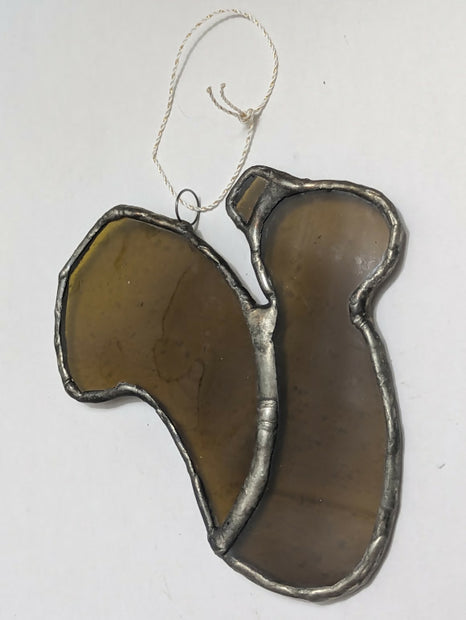 Recycled Stained Glass Squirrel