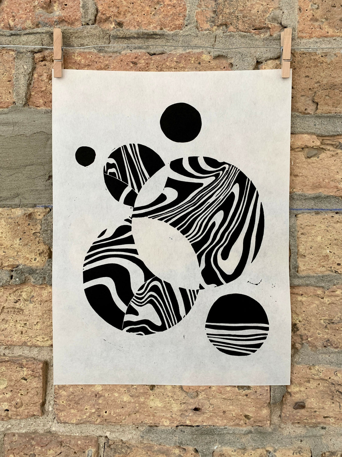 Marble 01 | Linocut Print | Wall Art
