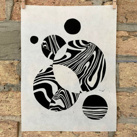 Marble 01 | Linocut Print | Wall Art
